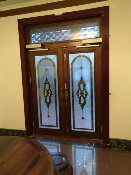 90度平开自动门         